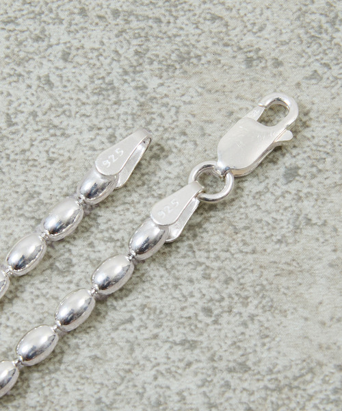 And A（アンドエー）の「And A アンドエー / Link chain necklace ボールチェーンネックレス チョーカー オーバル シルバー925（ネックレス・メンズ・シルバー・50cm/40cm/60cm）」の14枚目の写真