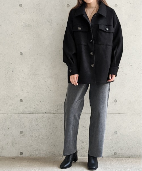 Per sist ence（パーシエンス）の「Per sist ence/パーシエンス　カットオフ5ポケットデニムパンツ（デニムパンツ・レディース・ブラック/グレー/インディゴブルー/ライトインディゴブルー・MEDIUM/SMALL）」の5枚目の写真