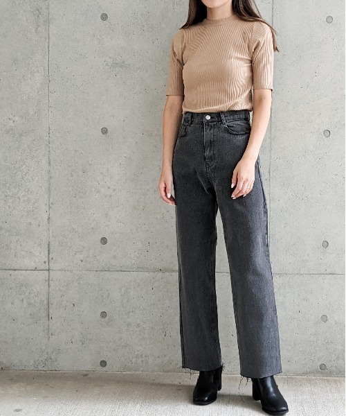 Per sist ence（パーシエンス）の「Per sist ence/パーシエンス　カットオフ5ポケットデニムパンツ（デニムパンツ・レディース・ブラック/グレー/インディゴブルー/ライトインディゴブルー・MEDIUM/SMALL）」の16枚目の写真