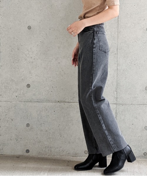 Per sist ence（パーシエンス）の「Per sist ence/パーシエンス　カットオフ5ポケットデニムパンツ（デニムパンツ・レディース・ブラック/グレー/インディゴブルー/ライトインディゴブルー・MEDIUM/SMALL）」の20枚目の写真