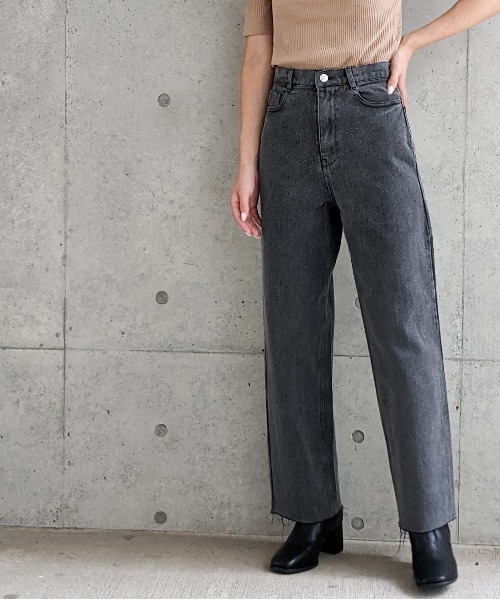 Per sist ence（パーシエンス）の「Per sist ence/パーシエンス　カットオフ5ポケットデニムパンツ（デニムパンツ・レディース・ブラック/グレー/インディゴブルー/ライトインディゴブルー・MEDIUM/SMALL）」の17枚目の写真