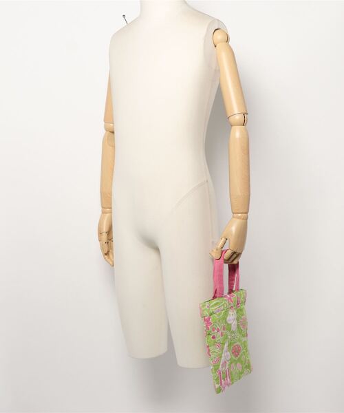 MOOMIN（ムーミン）の「【 MOOMIN / ムーミン 】フラワーブロック ミニバック　 478127150 TOB（エコバッグ/サブバッグ・レディース・グリーン/ピンク/ブルー・FREE）」の5枚目の写真