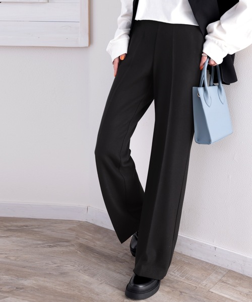 ★新品★【CELFORD】センタープレスウールパンツ classicalelf（クラシカルエルフ）の「暖か&美脚叶う。ウール調