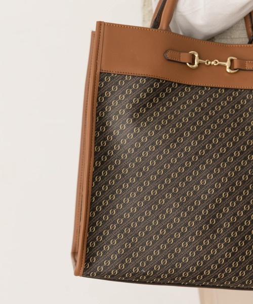 RODE SKO(ロデスコ)の「モノグラムビットトートバッグ(トートバッグ・レディース・ブラウン・ONE)」の9枚目の写真