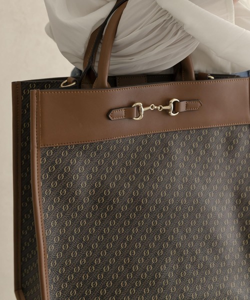 RODE SKO(ロデスコ)の「モノグラムビットトートバッグ(トートバッグ・レディース・ブラウン・ONE)」の7枚目の写真