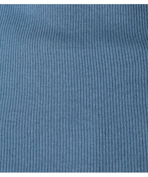 AZUL by moussy（アズールバイマウジー）の「CREW NECK RIB TANK TOP / クルーネック リブ タンクトップ（タンクトップ・レディース・ダークブルー/ベージュ/オレンジ/ライトブラック・SMALL/MEDIUM）」の6枚目の写真