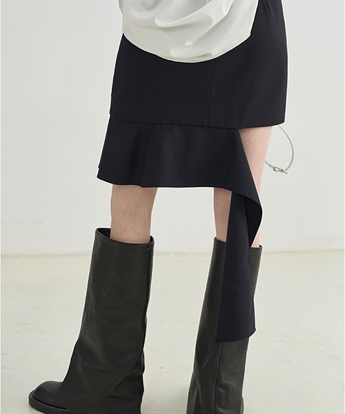 Fano Studios（ファノ ストゥディオズ）の「【Fano Studios】Damage hem mermaid skirt FX21B074（スカート・レディース・ブラック・M/S/L）」の9枚目の写真