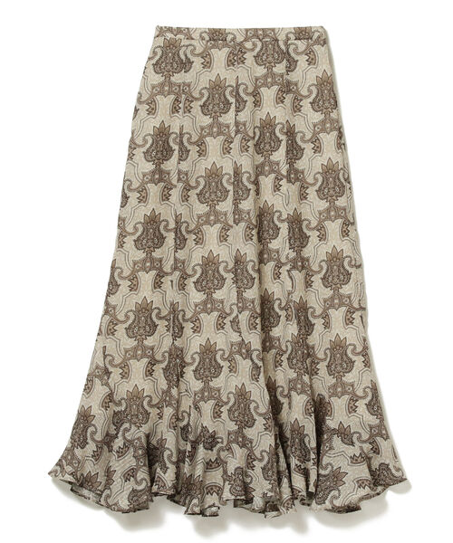 Ray BEAMS(レイビームス)の「Ray BEAMS / ダマスク プリント ラッフル スカート(スカート・レディース・ダークブラウン/ベージュ・1/0)」の14枚目の写真