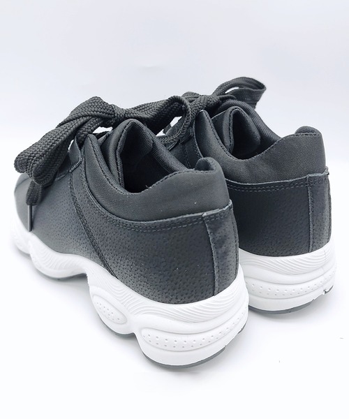 Lace Ladies（レースレディース）の「太め靴紐 厚底 スニーカー（スニーカー・レディース・ピンク/グレー/ホワイト/ブラック・23/25/23.5/24.5/22.5/24）」の21枚目の写真