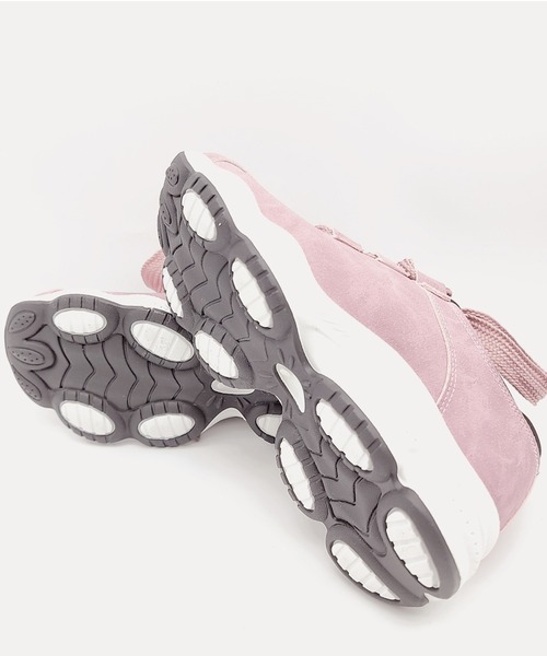 Lace Ladies（レースレディース）の「太め靴紐 厚底 スニーカー（スニーカー・レディース・ピンク/グレー/ホワイト/ブラック・23/25/23.5/24.5/22.5/24）」の9枚目の写真