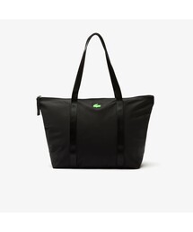 LACOSTE | ジャンヌ ストライプハンドル ラージジッパーバッグ(トートバッグ)