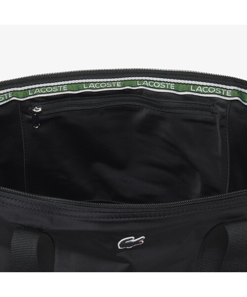 LACOSTE（ラコステ）の「ジャンヌ ストライプハンドル ラージジッパーバッグ（トートバッグ・レディース・ブラック/ネイビー/ブラウン/アイボリー/ブラック×グリーン/ブルー系その他・FREE）」の14枚目の写真