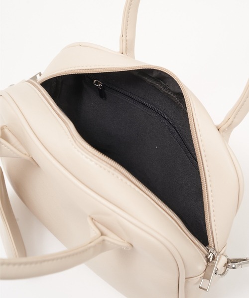 AS KNOW AS PINKY（アズノゥアズピンキー）の「マメポーチ付きボストンバッグ（ボストンバッグ・レディース・ブラック/アイボリー・FREE）」の9枚目の写真