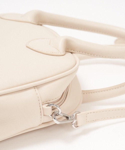 AS KNOW AS PINKY（アズノゥアズピンキー）の「マメポーチ付きボストンバッグ（ボストンバッグ・レディース・ブラック/アイボリー・FREE）」の10枚目の写真