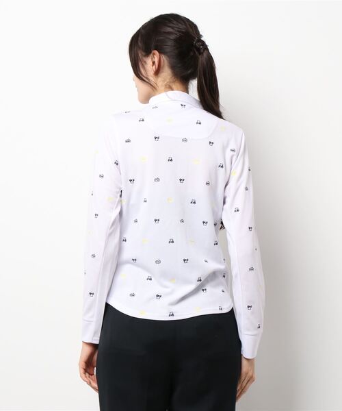 FILA(フィラ)の「【FILA / フィラゴルフ】レディース長袖シャツ / ゴルフウェア(シャツ/ブラウス・レディース・ホワイト/ネイビー・LARGE/MEDIUM/X-LARGE)」の3枚目の写真