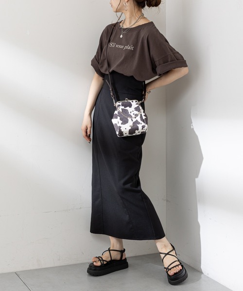 Chico（チコ）の「がま口ミニショルダーバック（ショルダーバッグ・レディース・ブラウン/ブラック系その他/ブラック/アイボリー・FREE）」の7枚目の写真