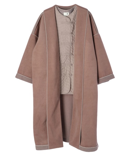 earth music&ecology(アースミュージックアンドエコロジー)の「【WEB限定】5WAYリバーシブルコート+インナー *(ノーカラーコート・レディース・ブラック/モカ/ライトベージュ・FREE)」の11枚目の写真