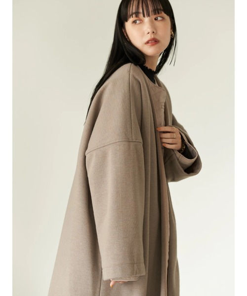 earth music&ecology(アースミュージックアンドエコロジー)の「【WEB限定】5WAYリバーシブルコート+インナー *(ノーカラーコート・レディース・ブラック/モカ/ライトベージュ・FREE)」の20枚目の写真