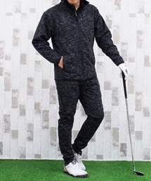 TopIsm（トップイズム）の「防風加工 裏起毛フリースジップアップブルゾン＆ジョガーパンツ ゴルフセットアップ ゴルフウェア メンズ（ゴルフグッズ・メンズ）」