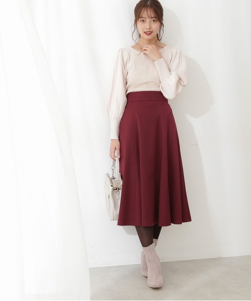 PROPORTION BODY DRESSING(プロポーションボディドレッシング)の「ランダムリブマトンスリーブ / 1211270008(ニット/セーター・レディース・ブルー系その他/ベージュ/オフホワイト/ダークグレー・FREE)」の17枚目の写真