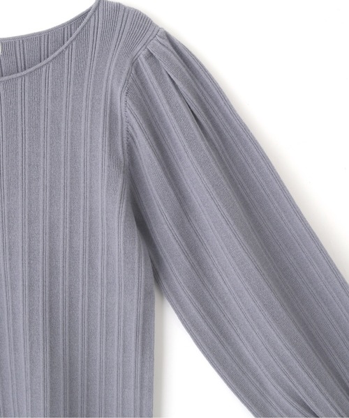 PROPORTION BODY DRESSING(プロポーションボディドレッシング)の「ランダムリブマトンスリーブ / 1211270008(ニット/セーター・レディース・ブルー系その他/ベージュ/オフホワイト/ダークグレー・FREE)」の19枚目の写真