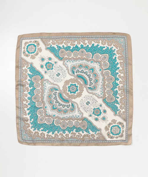 URBAN RESEARCH Sonny Label（アーバンリサーチサニーレーベル）の「大判ペイズリー柄スカーフ（バンダナ/スカーフ・レディース・オレンジ/ブラック/グレー系その他・ONE）」の11枚目の写真