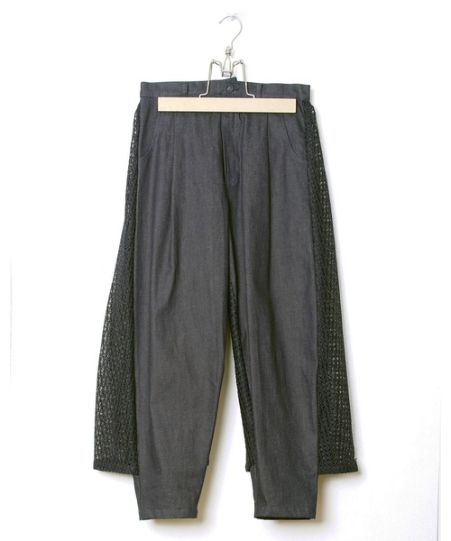 bedsidedrama（ベットサイドドラマ）の「Backside Lace Pants（デニムパンツ・レディース・ホワイト/ネイビー・2/1）」の12枚目の写真