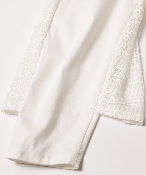 bedsidedrama（ベットサイドドラマ）の「Backside Lace Pants（デニムパンツ・レディース・ホワイト/ネイビー・2/1）」の18枚目の写真