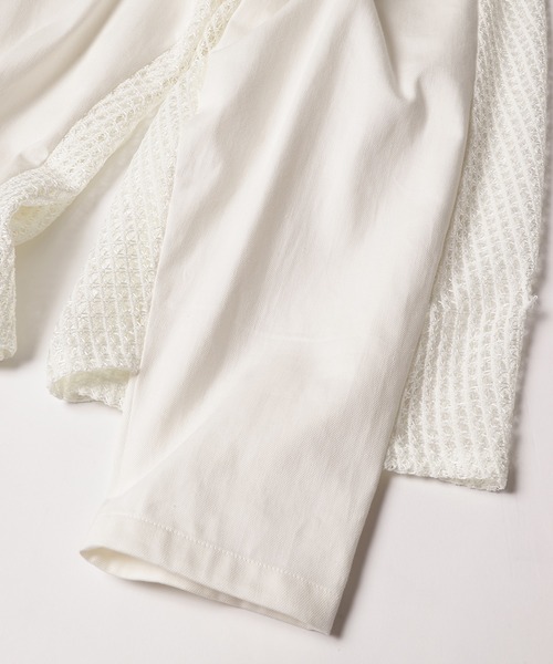bedsidedrama（ベットサイドドラマ）の「Backside Lace Pants（デニムパンツ・レディース・ホワイト/ネイビー・2/1）」の19枚目の写真