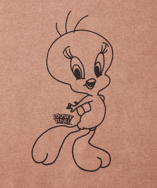 Tom&Jerry(トムアンドジェリー)の「【 TOM&JERRY / TWEETY 】トムとジェリー トゥイーティー プリント ビックシルエット スウェット キッズ(スウェット・キッズ・オートミール/ラベンダー/モカ/スカイブルー/チャコール/オフホワイト/ピンク/ブラウン/ブラック/ベージュ/杢グレー/ミント・150/130/120/110/140/160)」の15枚目の写真