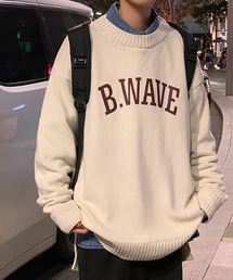 フロントロゴプルオーバーニット