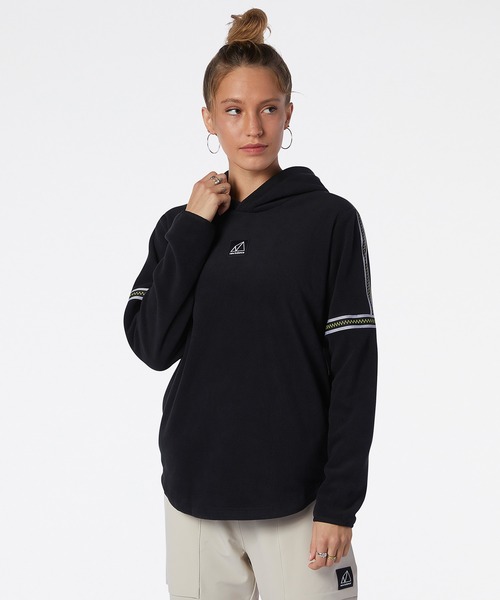 NEW BALANCE（ニューバランス）の「NB AT ポーラーフリース フーディ―（パーカー・レディース・ブラック/オレンジ系・SMALL/MEDIUM/LARGE）」の11枚目の写真