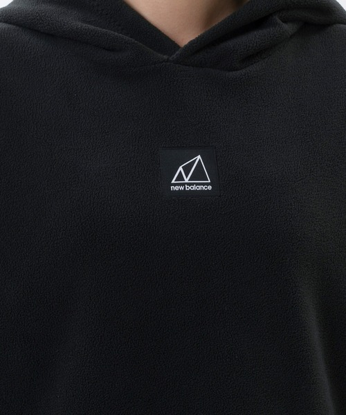 NEW BALANCE（ニューバランス）の「NB AT ポーラーフリース フーディ―（パーカー・レディース・ブラック/オレンジ系・SMALL/MEDIUM/LARGE）」の5枚目の写真