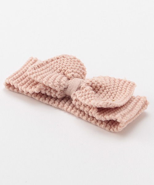 petit main（プティマイン）の「ニットヘアバンド（ヘアバンド・キッズ・アイボリー/キャメル/ライトピンク・FREE）」の8枚目の写真