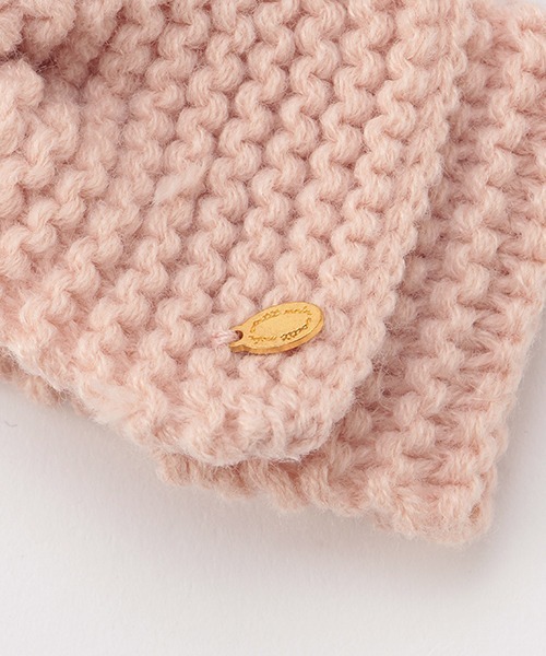 petit main（プティマイン）の「ニットヘアバンド（ヘアバンド・キッズ・アイボリー/キャメル/ライトピンク・FREE）」の9枚目の写真