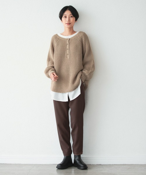 LEPSIM（レプシィム）の「2WAYシャツレイヤードカットソー　227734（Tシャツ/カットソー・レディース・ライトブルー/グレイッシュベージュ/オフホワイト・MEDIUM/LARGE）」の15枚目の写真