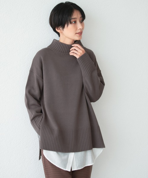 LEPSIM（レプシィム）の「2WAYシャツレイヤードカットソー　227734（Tシャツ/カットソー・レディース・ライトブルー/グレイッシュベージュ/オフホワイト・MEDIUM/LARGE）」の19枚目の写真