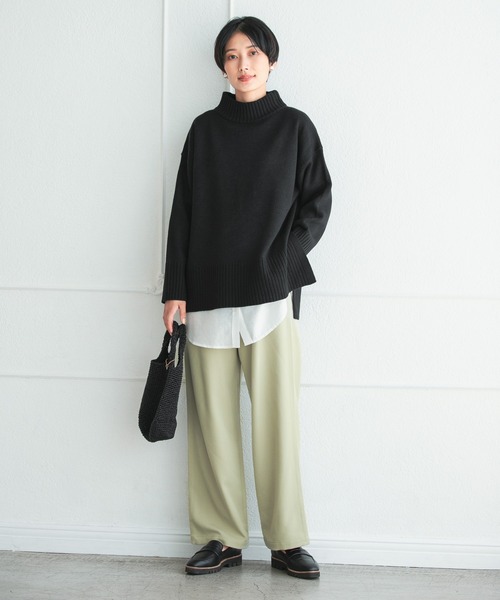 LEPSIM（レプシィム）の「2WAYシャツレイヤードカットソー　227734（Tシャツ/カットソー・レディース・ライトブルー/グレイッシュベージュ/オフホワイト・MEDIUM/LARGE）」の7枚目の写真