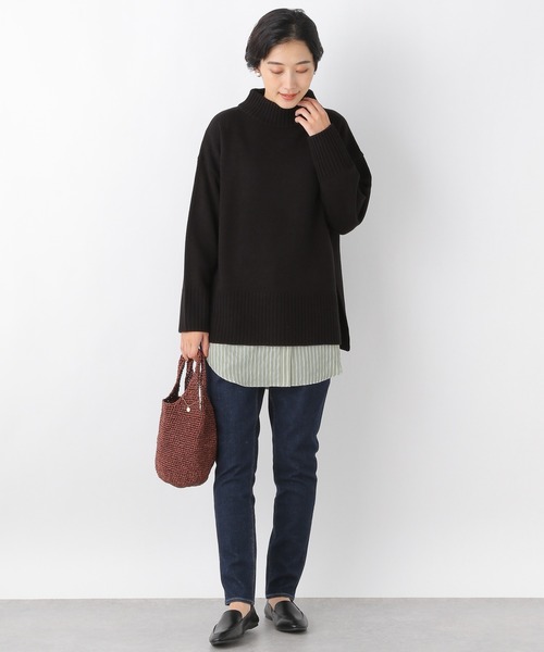 LEPSIM（レプシィム）の「2WAYシャツレイヤードカットソー　227734（Tシャツ/カットソー・レディース・ライトブルー/グレイッシュベージュ/オフホワイト・MEDIUM/LARGE）」の13枚目の写真