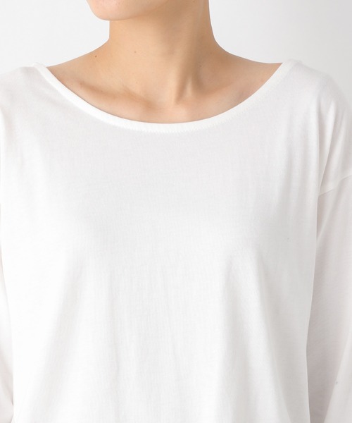 LEPSIM（レプシィム）の「2WAYシャツレイヤードカットソー　227734（Tシャツ/カットソー・レディース・ライトブルー/グレイッシュベージュ/オフホワイト・MEDIUM/LARGE）」の6枚目の写真