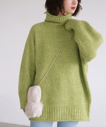 SLOBE citron. フルーツカラーBIGニット◆