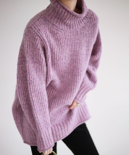 SLOBE citron.（スローブシトロン）の「SLOBE citron. フルーツカラーBIGニット◆（ニット/セーター・レディース・ピンク/グリーン系その他・FREE）」の2枚目の写真