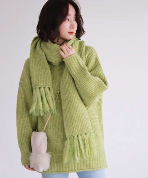 SLOBE citron.（スローブシトロン）の「SLOBE citron. フルーツカラーBIGニット◆（ニット/セーター・レディース・ピンク/グリーン系その他・FREE）」の13枚目の写真