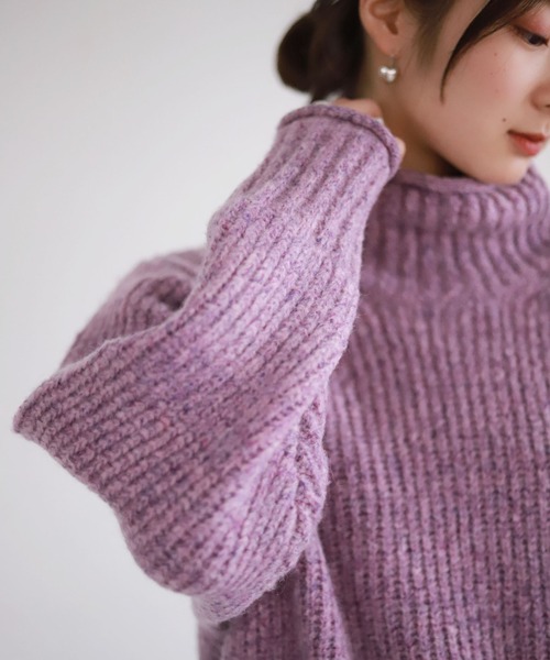 SLOBE citron.（スローブシトロン）の「SLOBE citron. フルーツカラーBIGニット◆（ニット/セーター・レディース・ピンク/グリーン系その他・FREE）」の10枚目の写真