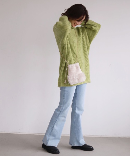 SLOBE citron.（スローブシトロン）の「SLOBE citron. フルーツカラーBIGニット◆（ニット/セーター・レディース・ピンク/グリーン系その他・FREE）」の17枚目の写真