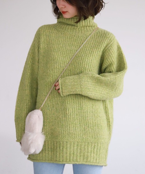 SLOBE citron.（スローブシトロン）の「SLOBE citron. フルーツカラーBIGニット◆（ニット/セーター・レディース・ピンク/グリーン系その他・FREE）」の8枚目の写真