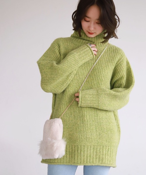 SLOBE citron.（スローブシトロン）の「SLOBE citron. フルーツカラーBIGニット◆（ニット/セーター・レディース・ピンク/グリーン系その他・FREE）」の22枚目の写真