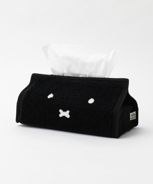 BIRTHDAY BAR（バースデイバー）の「ミッフィー ボリス  ティッシュBOXカバー ｜tente Dick Bruna  miffy（インテリア雑貨・レディース・ホワイト/ブラック/ブラウン・フリー）」の2枚目の写真