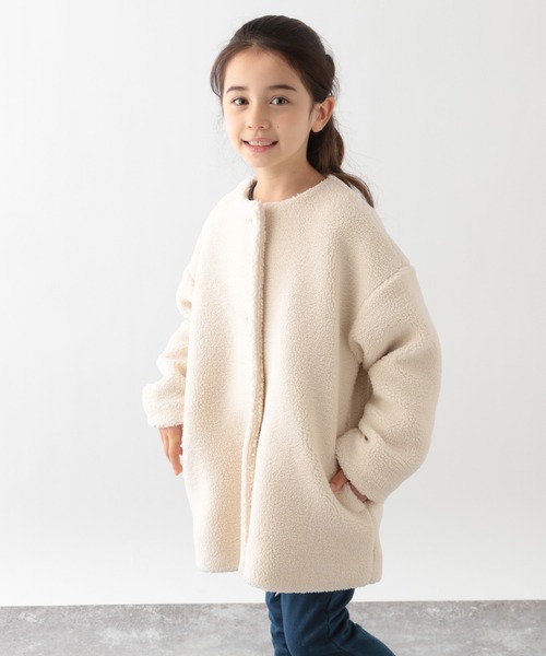 GLOBAL WORK（グローバルワーク）の「【キッズ】ボアノーカラーコート/239862（その他アウター・キッズ・オフホワイト/グレー系その他3・100cm/110cm/160cm/150cm/140cm/130cm/120cm）」の21枚目の写真