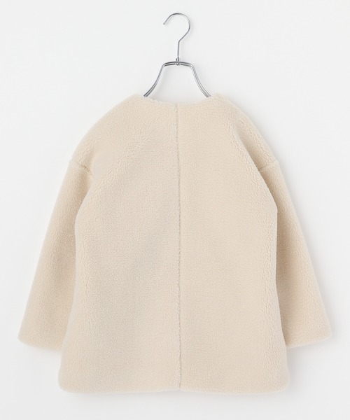 GLOBAL WORK（グローバルワーク）の「【キッズ】ボアノーカラーコート/239862（その他アウター・キッズ・オフホワイト/グレー系その他3・100cm/110cm/160cm/150cm/140cm/130cm/120cm）」の3枚目の写真